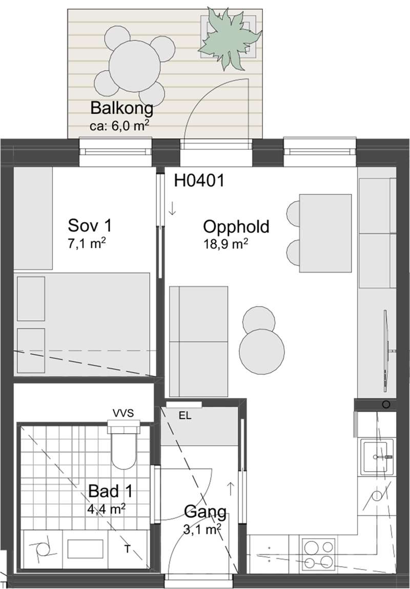 Plantegning 1